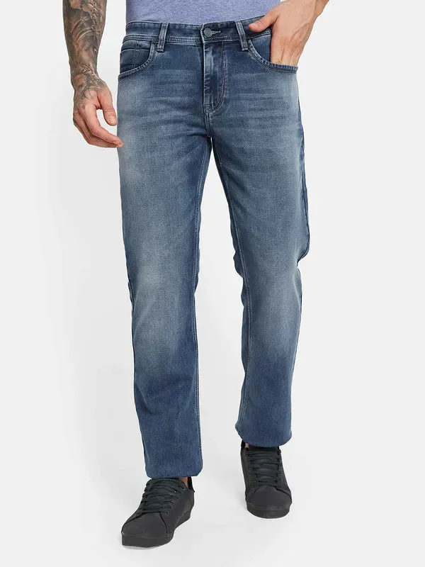 Octave Men Straight Fit Light Fade Stretchable Jeans