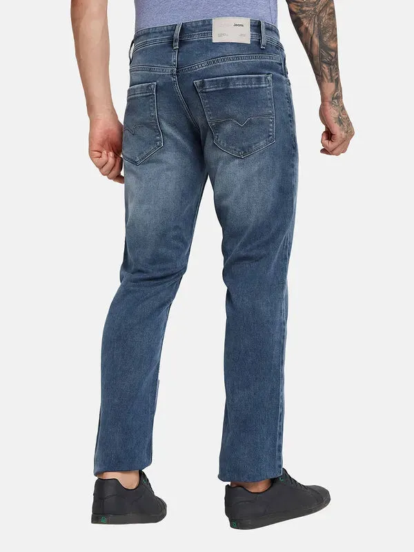 Octave Men Straight Fit Light Fade Stretchable Jeans