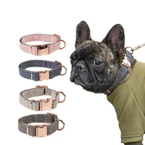 PAWS ASIA China Suppliers Luxury Durable Adjustable Thick Strong Large Dog Collar And Leash