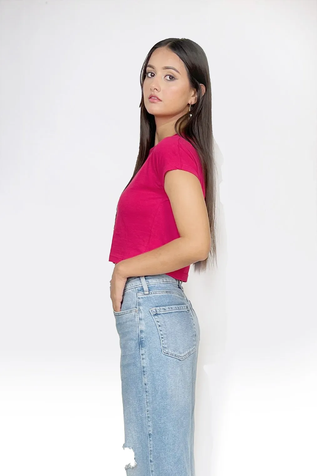 Pink Crop Top