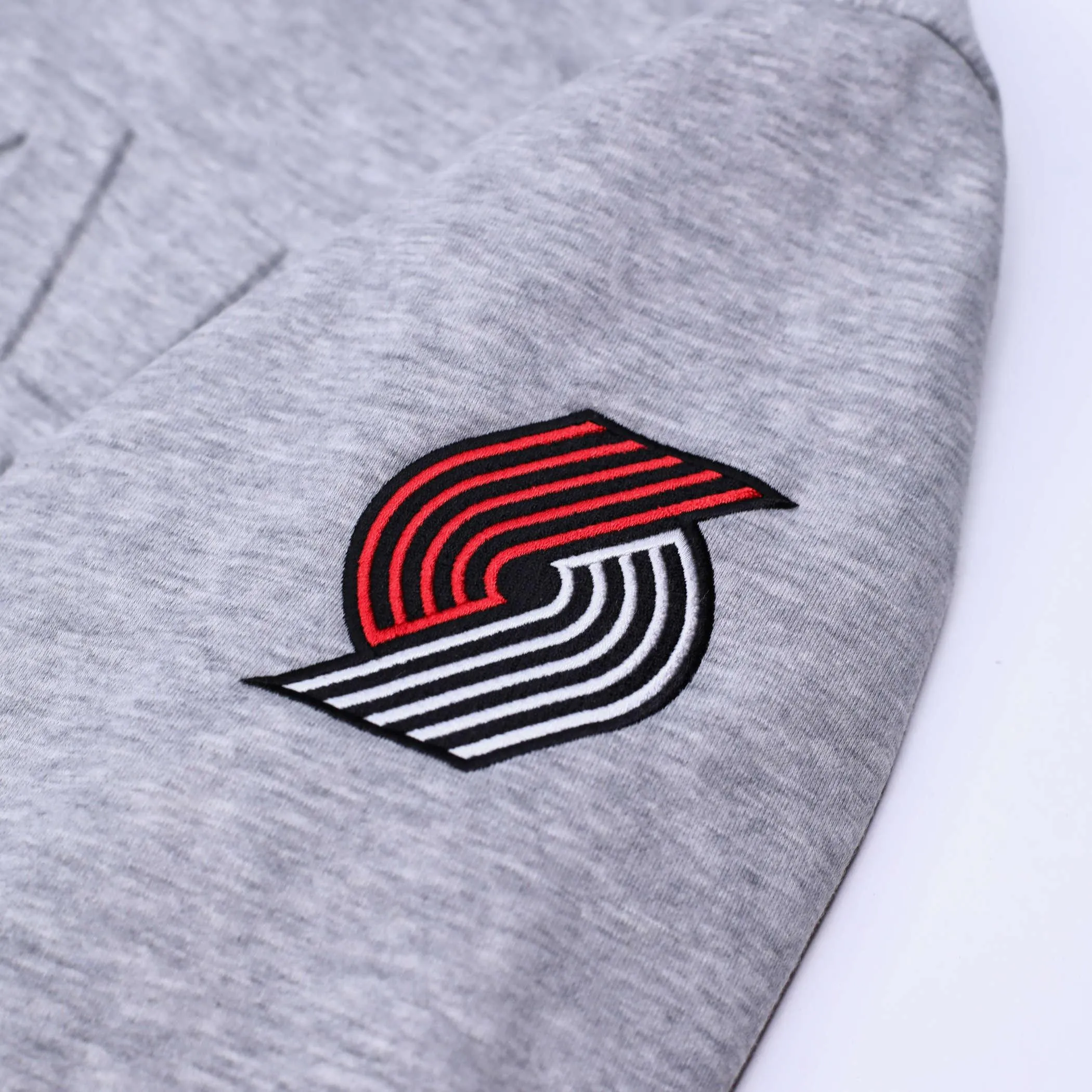 Portland Trail Blazers Wild Collective Gray Quilted Bomber Jacket