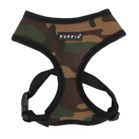 PUPPIA SOFT HARNESS-AC30 - CAMO -  S