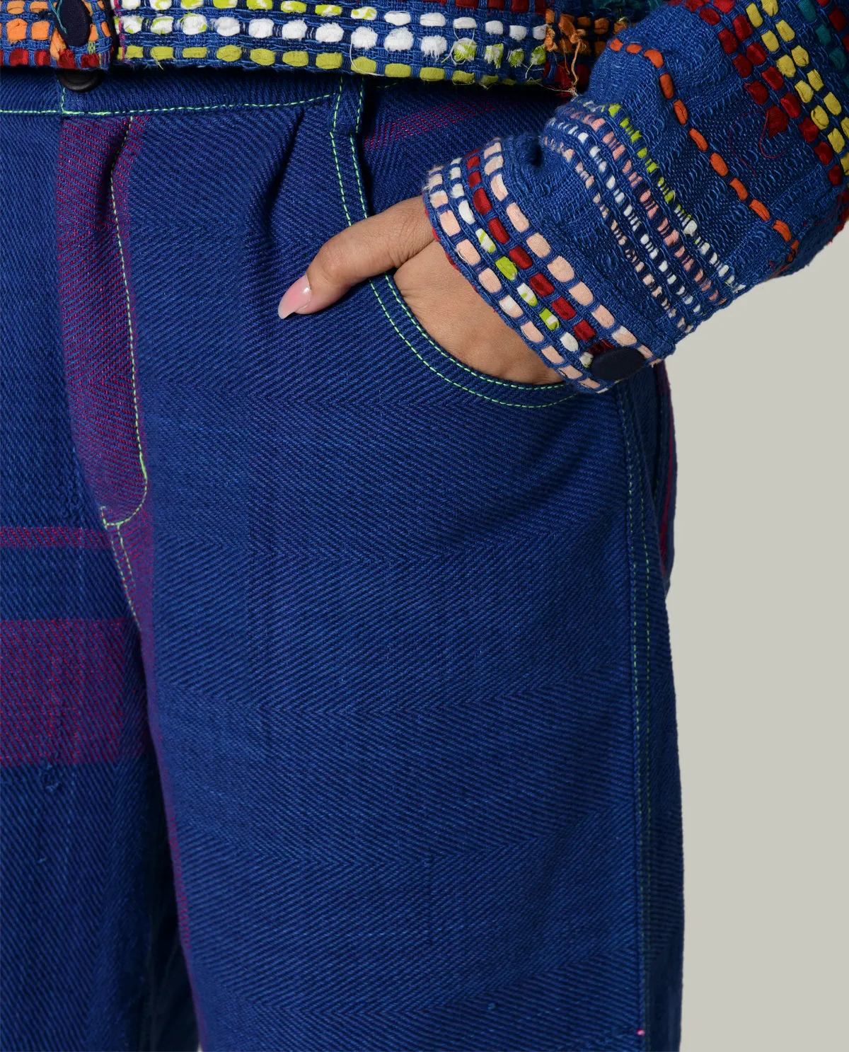 RECYCLE HIDEO INDIGO PANTS