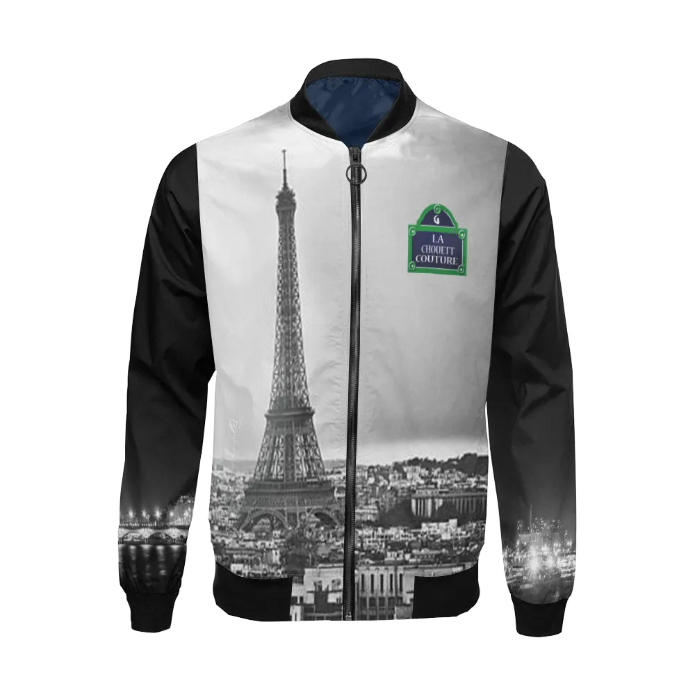 RUE DE PARIS All Over Print Bomber Jacket for Men