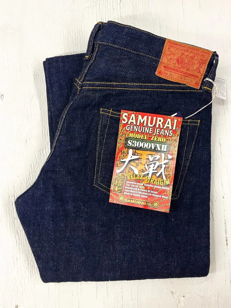 Samurai Jeans S3000VXII Bushido 17oz Wide Straight Jeans