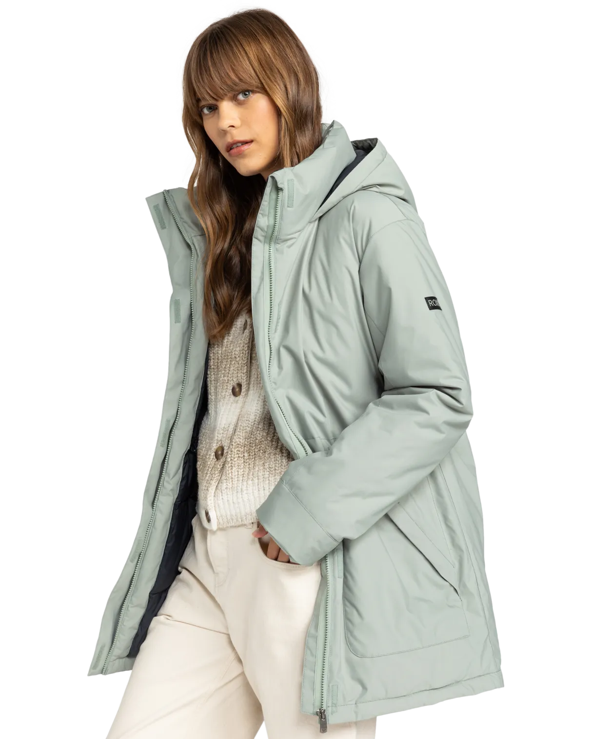 Serena Parka Jacket in Lily Pad