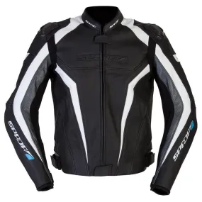 Spada Corsa GP Leather Jacket - Black/White/Anth