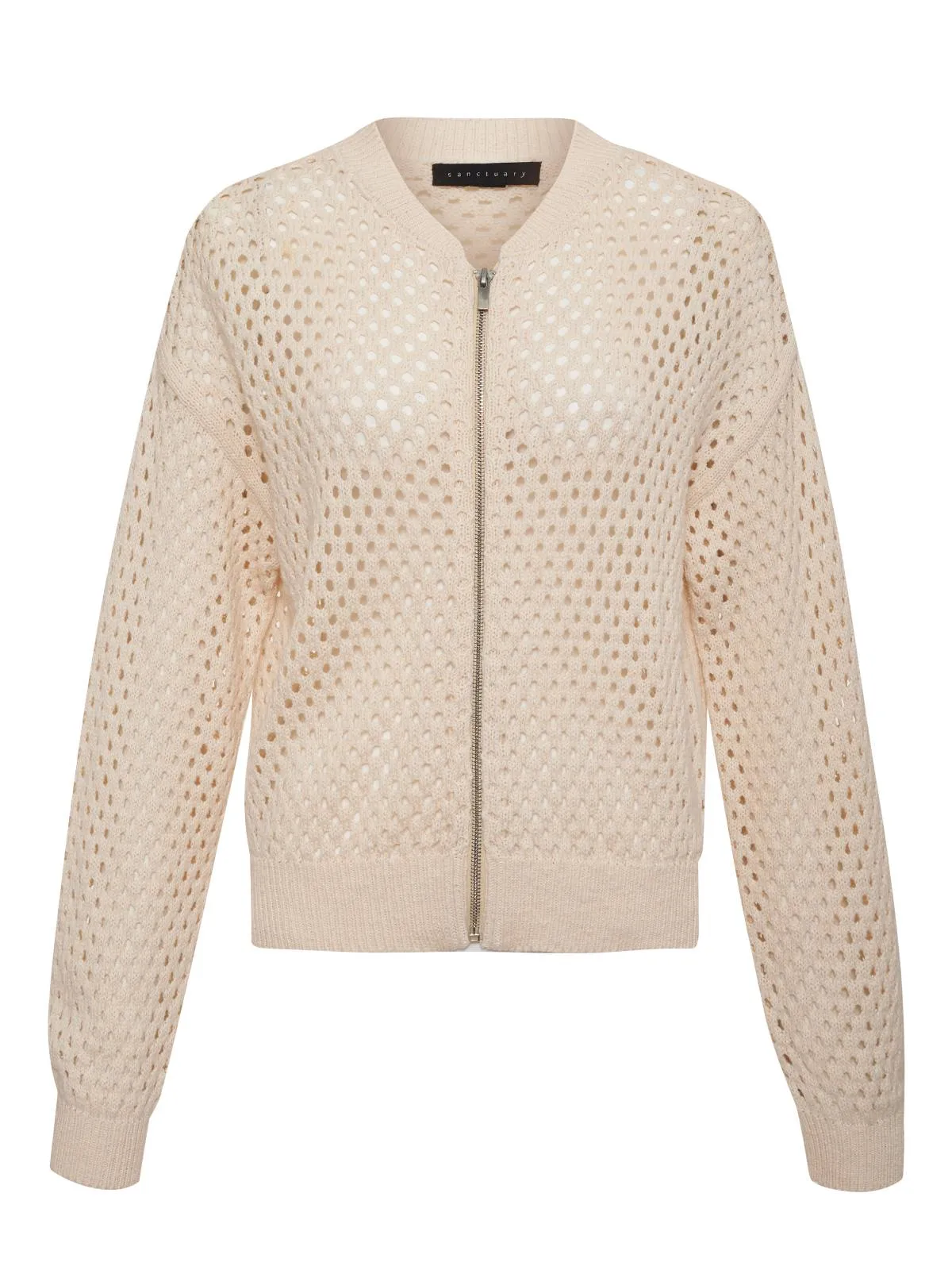 Stepping Out Bomber Sweater Jacket Eco Natural