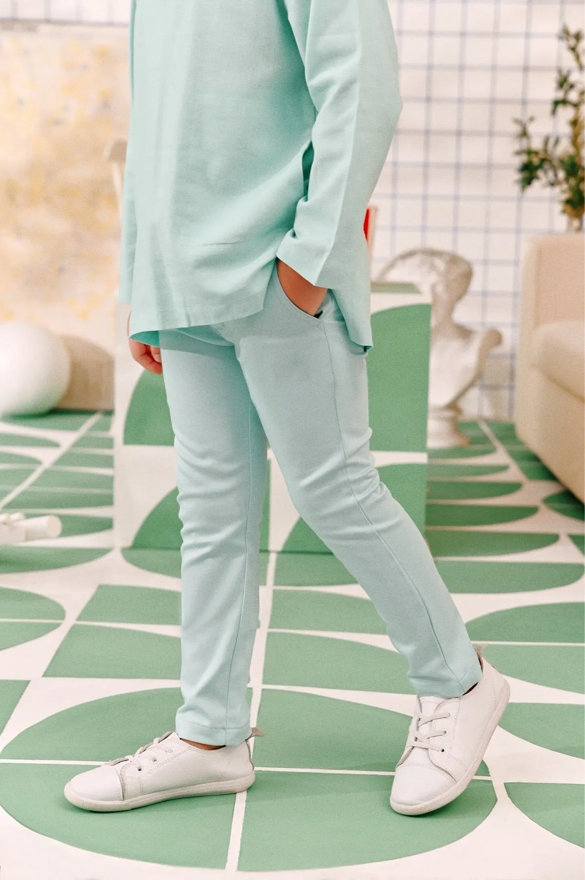 The Perfect Slim Fit Pants - Tiffany Blue