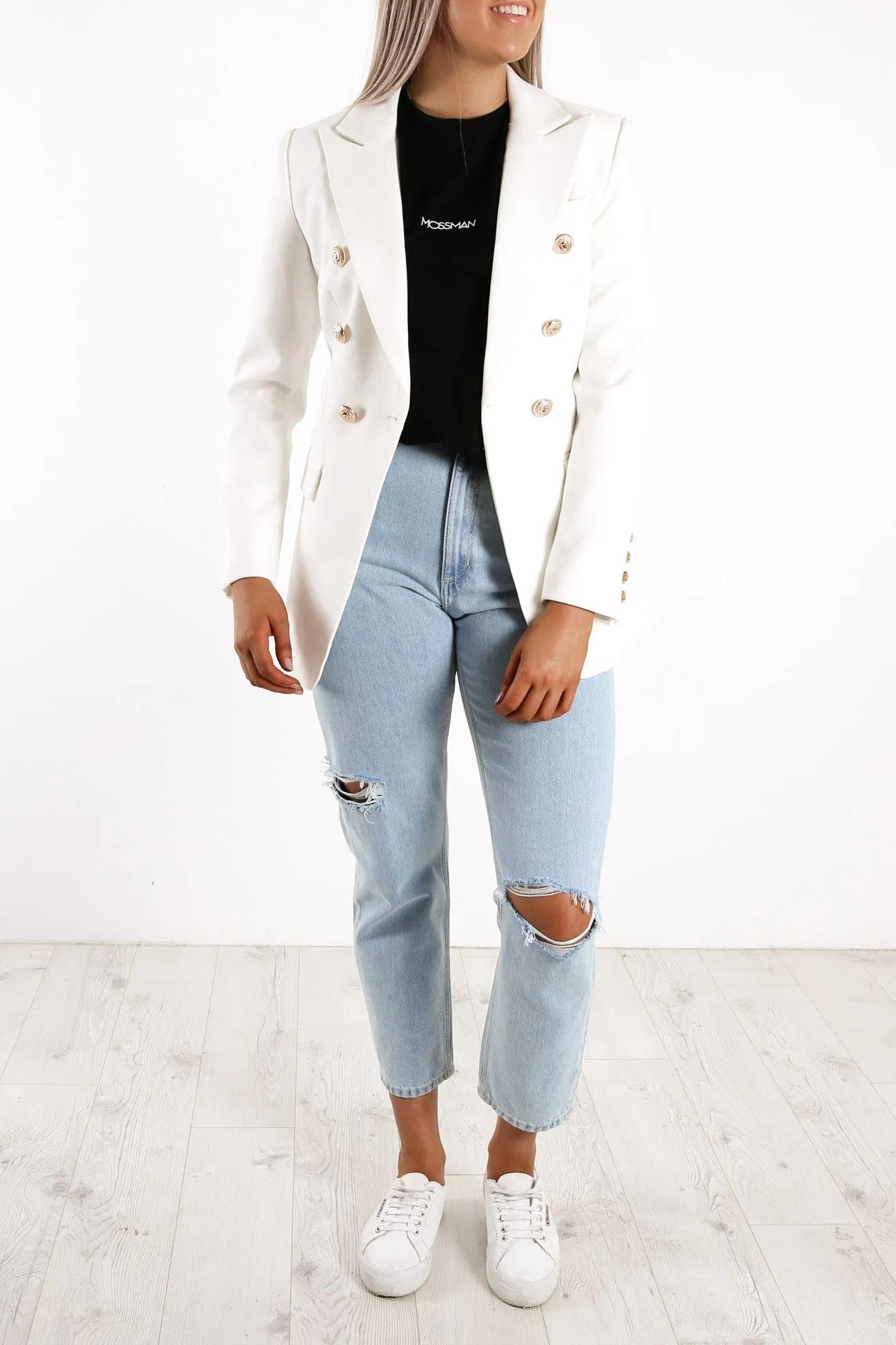 The Signature Blazer White