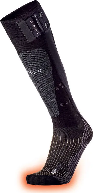 Therm-ic Heat Sock Set Fusion Unisex 1400B Black | Buy Therm-ic Heat Sock Set Fusion Unisex 1400B Black here | Outnorth