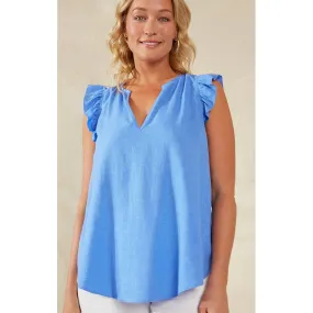 Top Florence Frill Tank - Coast