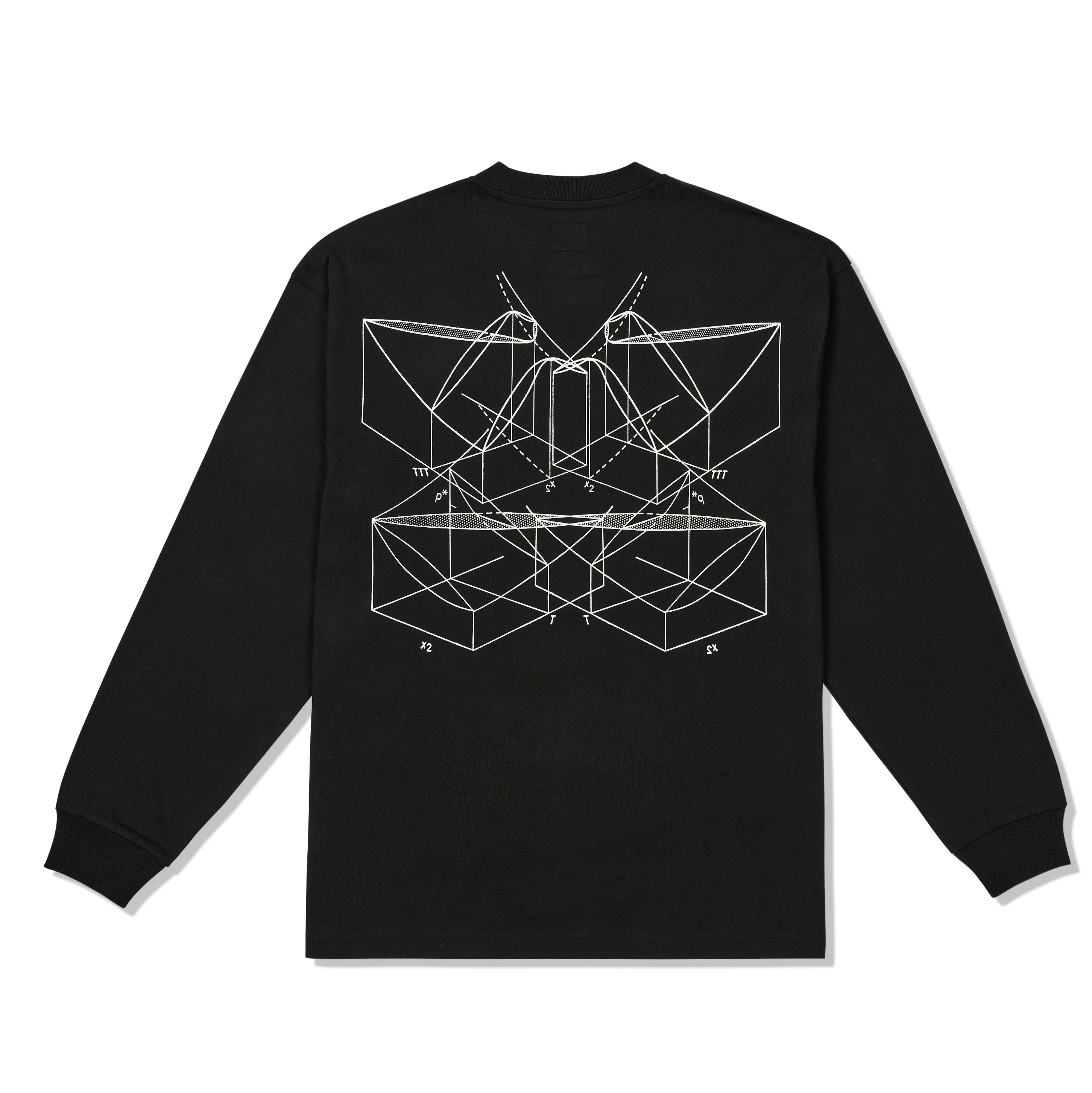 TTT Graph L/S Tee, Black