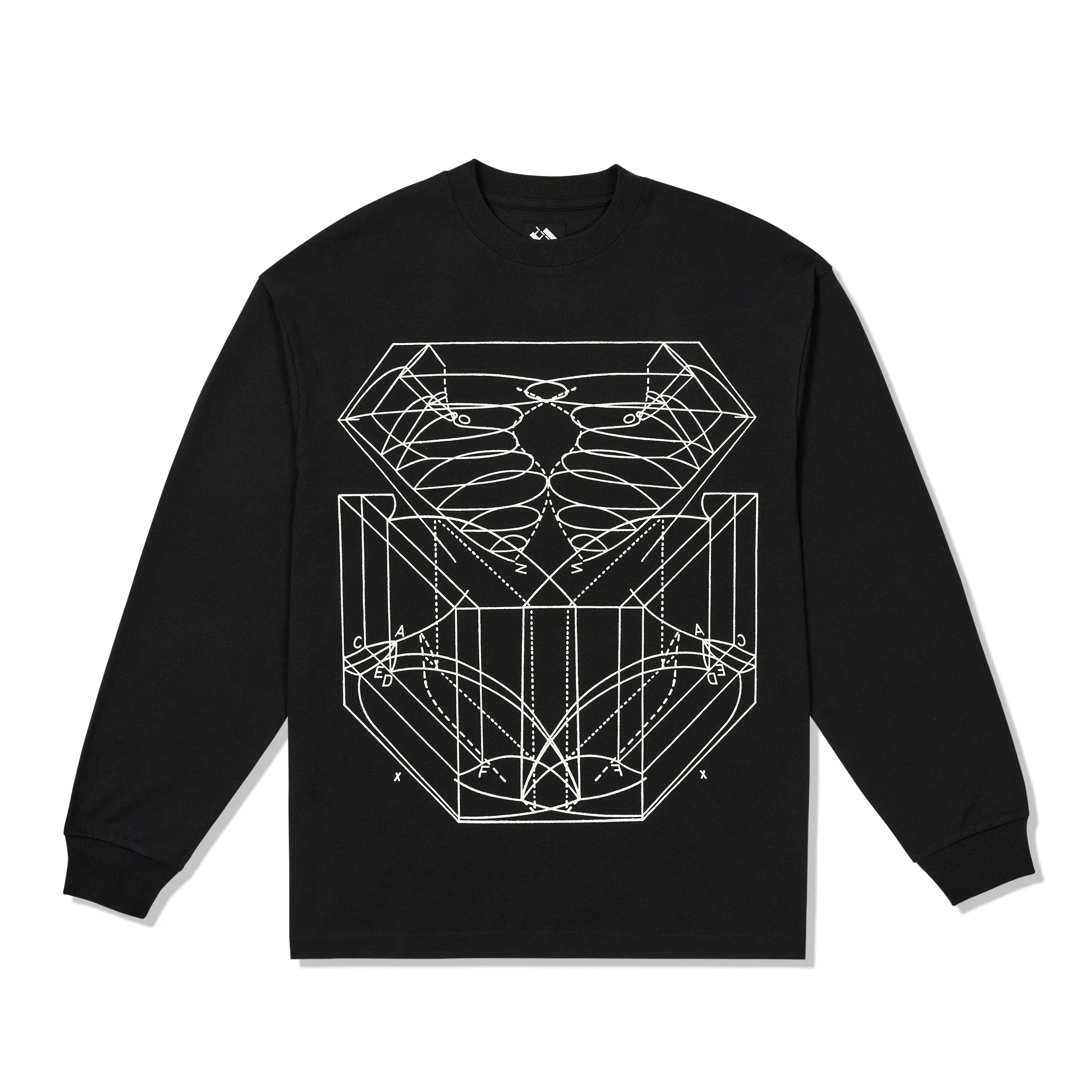 TTT Graph L/S Tee, Black