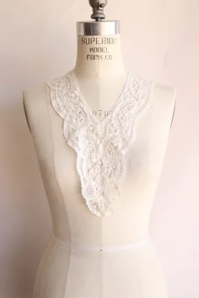 Vintage 1940s 1950s White Detachable Lace Collar