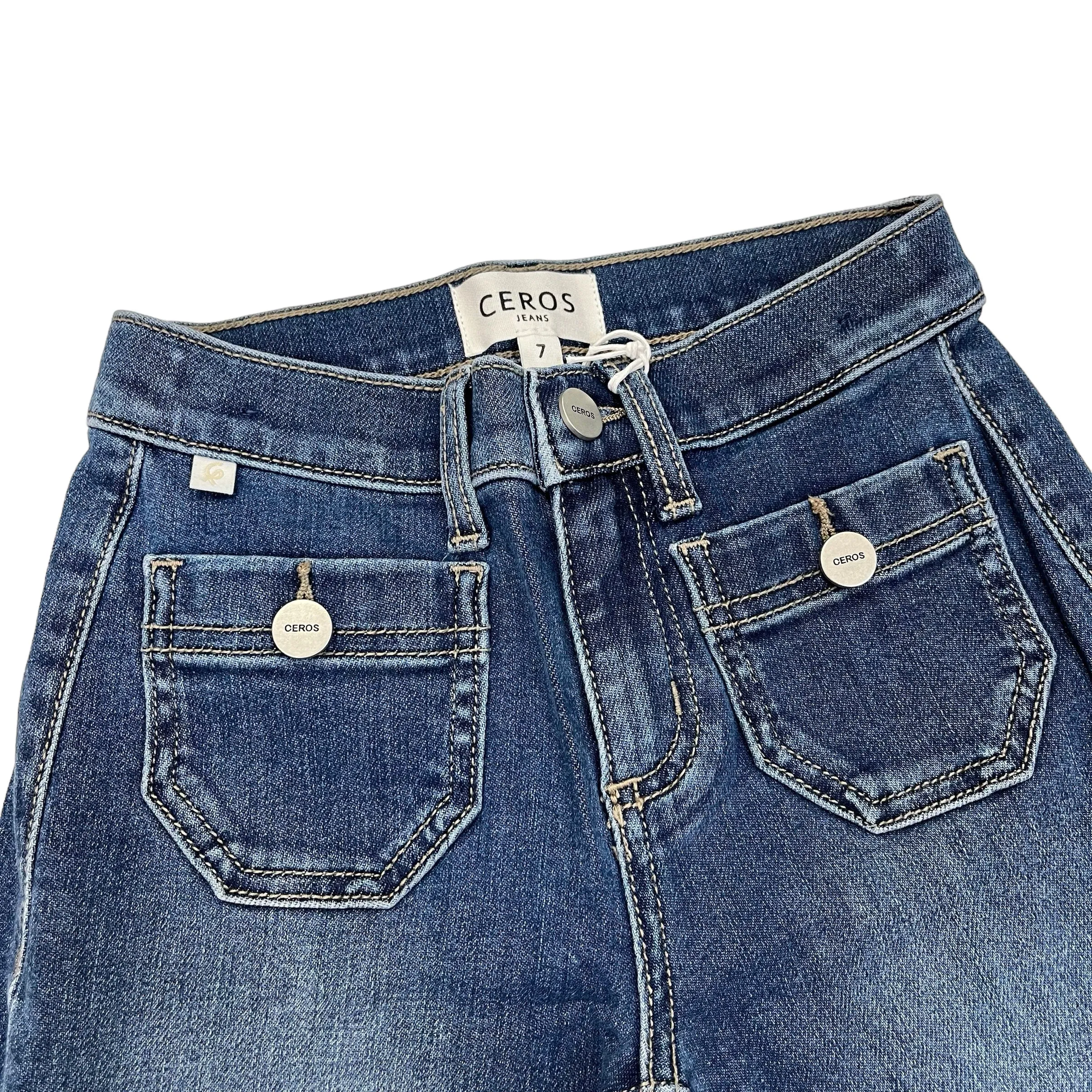 Wide Leg Front Pocket Jean