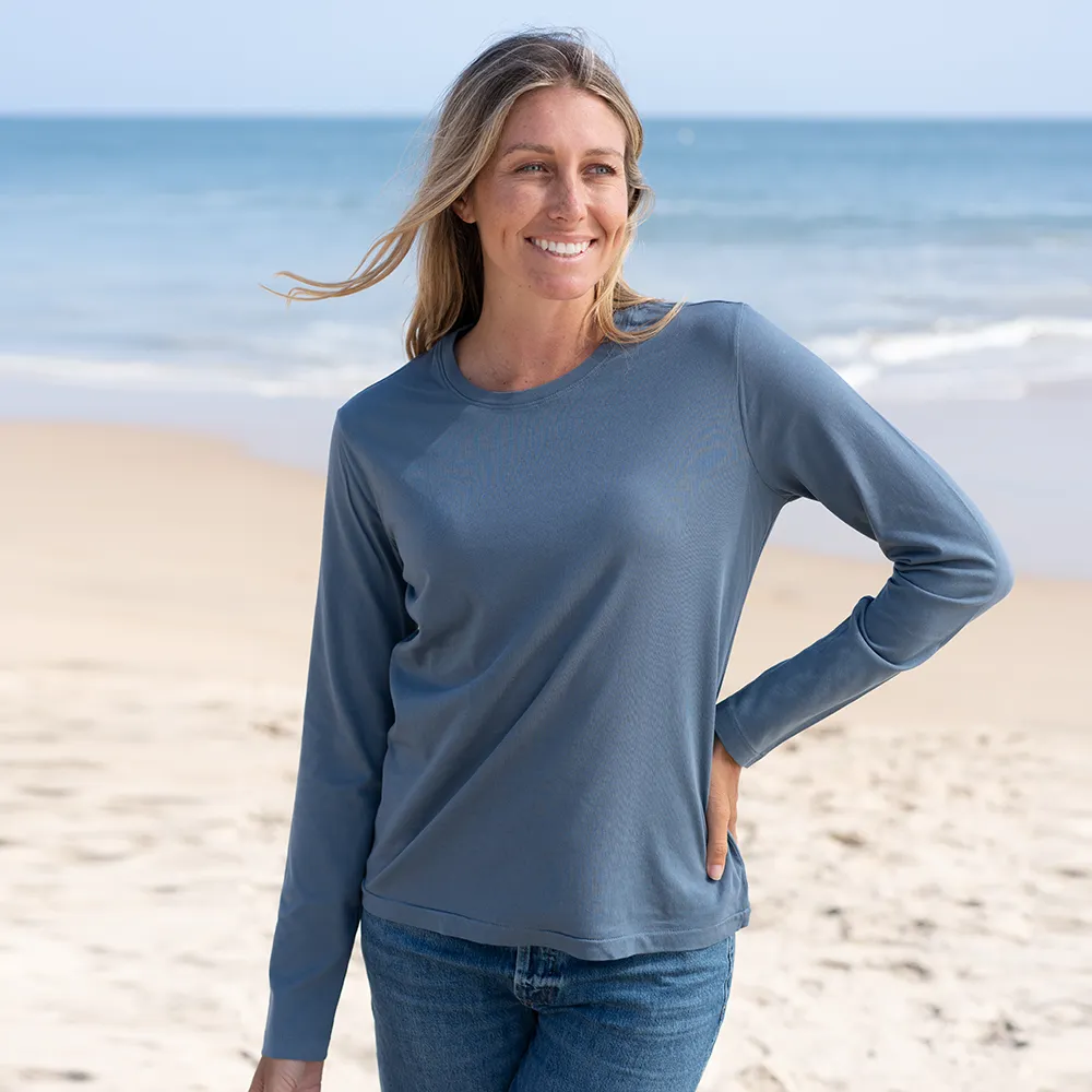 Womens Long Sleeve Crew Neck