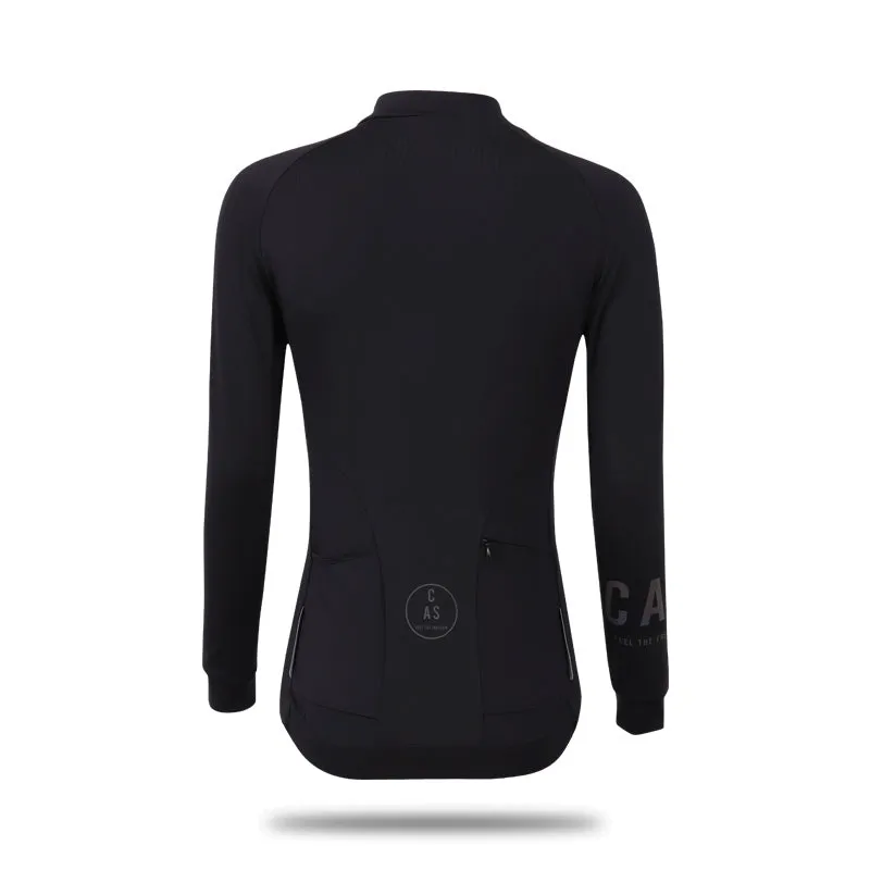 Women's Midnight Black LS Thermal Jersey